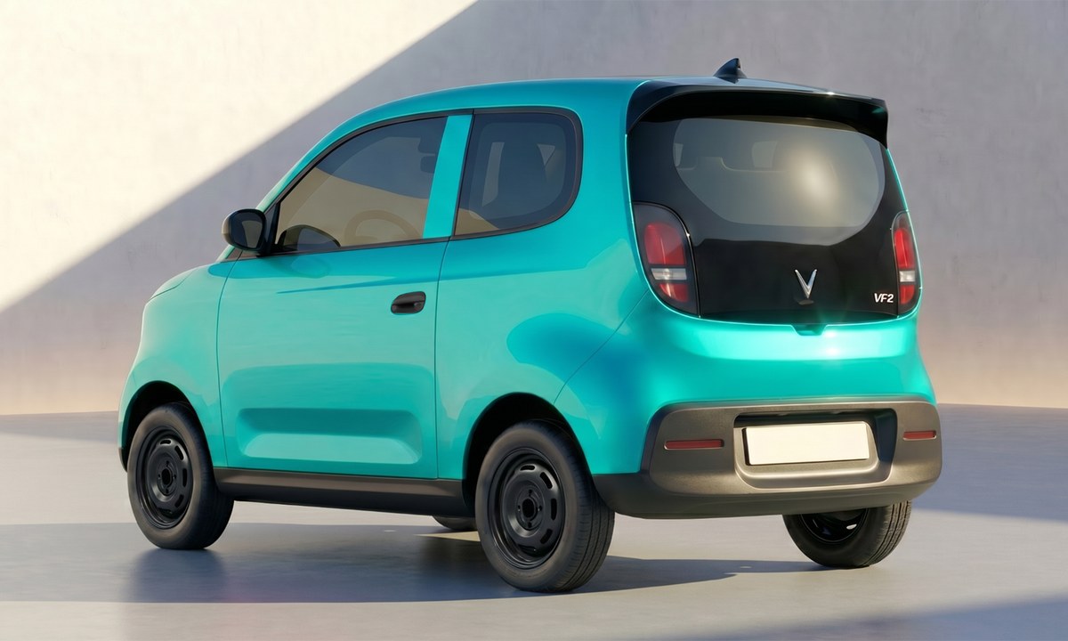 VinFast VF2 màu Xanh Bạc Hà (Urbant Mint) nhìn từ phía sau